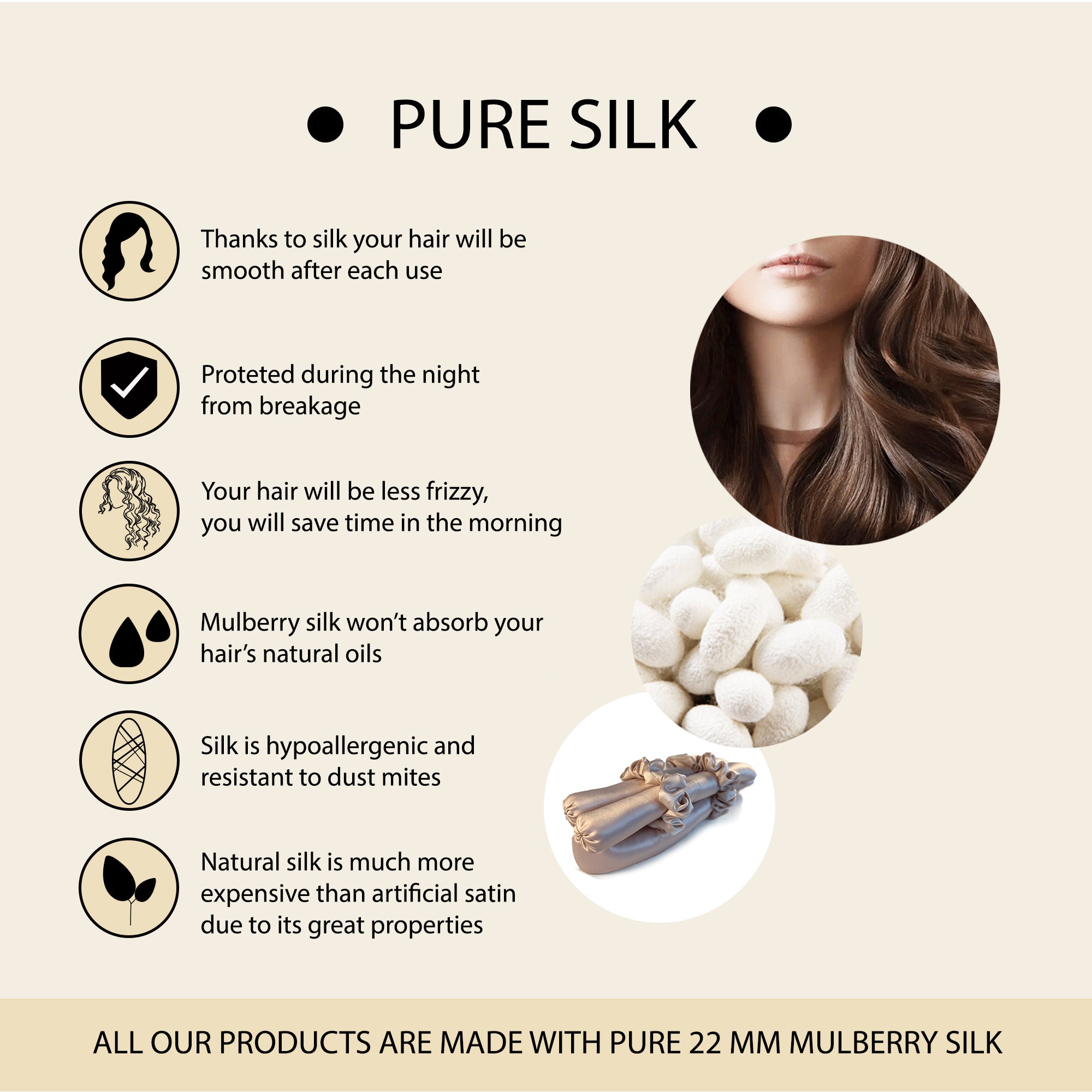 Promote Hair Health Overnight: The Benefits of Wearing a Pure Mulberry